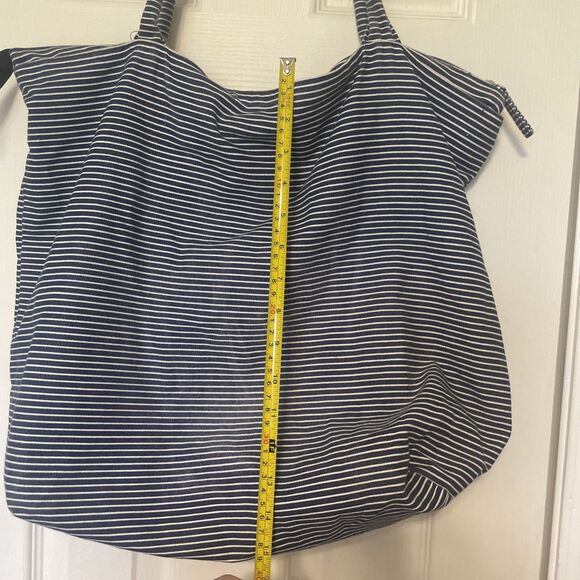 Large Old Navy Nautical Canvas Tote Vacation Bag - Picture 4 of 6